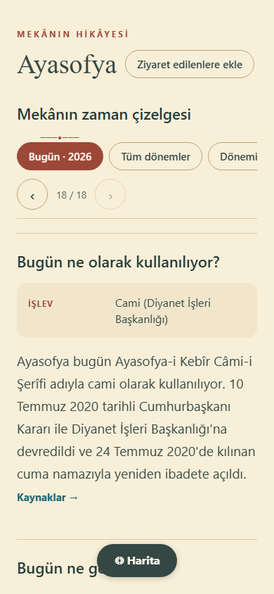 The present-day Hagia Sophia card.